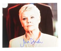 JAMES BOND 007 - DAME JUDI DENCH (M) - SIGNED 8X10