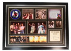 THE WHO - PETE TOWNSHEND - AUTOGRAPH PRESENTATION DISPLAY