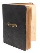 AUTOGRAPHS - 1920S ALBUM OF RUGBY, SINGERS & RADIO STARS