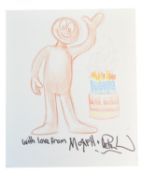 AARDMAN ANIMATIONS - MORPH - PETER LORD - HAND DRAWN SKETCH