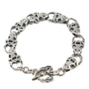 SILVER FANCY LINK CHAIN BRACELET