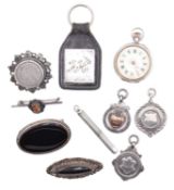 COLLECTION OF SILVER JEWELLERY & ACCESSORIES