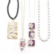 ASSORTED 925 SILVER NECKLACES