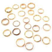 COLLECTION OF SILVER GILT RINGS