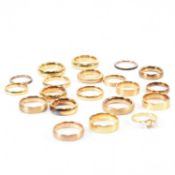 COLLECTION OF SILVER GILT RINGS