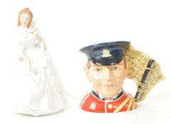 ROYAL DOULTON - 2006 FIFE PLAYER CUP AND 1981 LADY FIGURINE