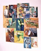 FRENCH ARTIST (20TH CENTURY) - 12 ASSORTED PAINTINGS