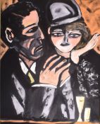 GERALD HUCKS (B. 1942) - UNTITLED OIL ON CANVAS PORTRAIT