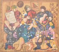 DORIT LEVI (B. 1952) - RHAPSODY IN BLUE