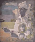 JOHN VERNEY (1913-1993) - UNTITLED SELF-PORTRAIT WITH FAMILY