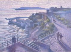 ALAN COTTON (B. 1936) - PLYMOUTH HOE... - PASTEL ON PAPER