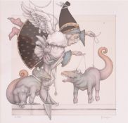 MICHAEL PARKES (B. 1944) - THE PUPPET COLLECTOR, 2007