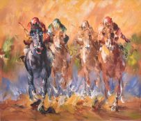 ANTHONY VECCIO (AMERICAN B. 1949) - UNTITLED HORSE RACE