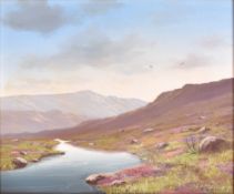 BRIAN D. HORSWELL - MOORLAND STREAM OIL ON CANVAS