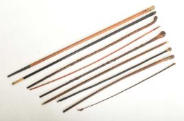 COLLECTION OF 19TH & 20TH CENTURY WALKING STICKS