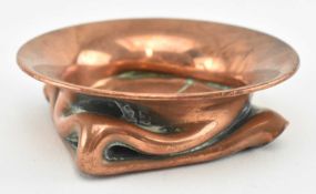 EARLY 20TH CENTURY ARTS & CRAFTS UNUSUAL COPPER TRINKET DISH
