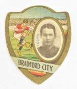 BAINES GOLD MEDAL FOOTBALL CARDS. BRADFORD CITY SHIELD CARD