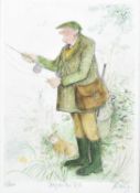 SUE MACARTNEY SNAPE - 'DAY ON THE TEST' - LIMITED EDITION FISHING PRINT
