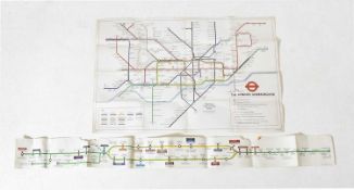 MAPS. TWO VINTAGE 1980S LONDON UNDERGROUND MAPS