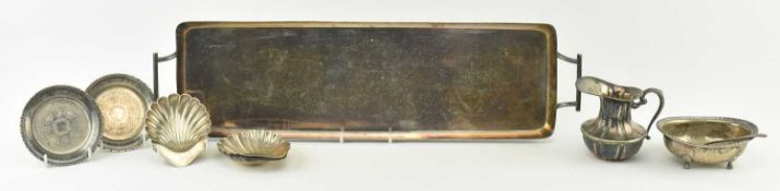 EIGHT VINTAGE PIECES OF SILVER PLATED WARE