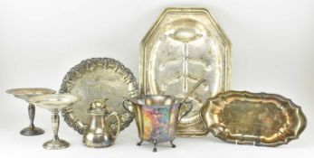 COLLECTION OF VINTAGE SILVER-PLATED WHITE METAL TABLEWARE