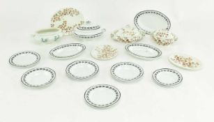 COLLECTION OF DOLLS HOUSE MINIATURE DINNER SERVICE PIECES