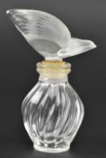 LALIQUE FOR NINA RICCI - VINTAGE LATE 20TH CENTURY GLASS PERFUME BOTTLE