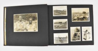 MID CENTURY PHOTOGRAPH ALBUM OF SOLDIERS IN AFRICA