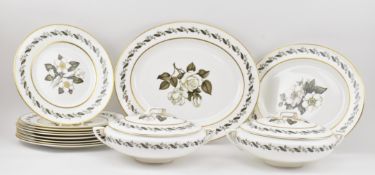 ROYAL WORCESTER - BERNINA - 20TH CENTURY PORCELAIN PART DINNER SET