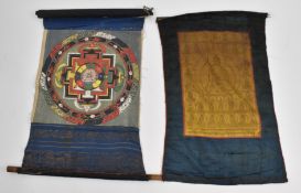 TWO 20TH CENTURY TIBETAN THANGKAS