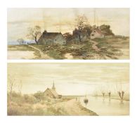 ALBERT BOWERS - TWO 20TH CENTURY OF WATERCOLOUR PAINTINGS