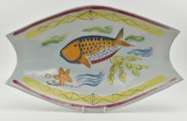 BUCHAN STONEWARE - VINTAGE STUDIO POTTERY CENTERPIECE TRAY