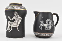 TWO EARLY 20TH CENTURY BASALTINE WARE BY FRANK BEARDMORE ITEMS