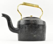 VICTORIAN 19TH CENTURY CAST IRON J & J SIDDONS NO3X 7 PINTS KETTLE