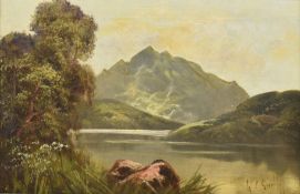 R. C. SNELL - EDWARDIAN CANVAS LANDSCAPE PAINTING