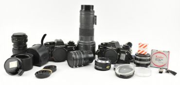 COLLECTION OF VINTAGE CAMERAS, LENSES & ACCESSORIES