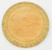 EARLY 20TH CENTURY ALLINSON BREAD WOODEN BREAD BOARD