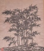 VINTAGE CHINESE WOODBLOCK RUBBING FRAMED 灌县文物保管所拓片