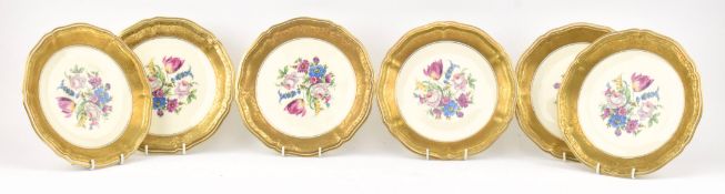 ROSENTHAL, GERMANY - CHIPPENDALE - SET OF SIX PORCELAIN PLATES