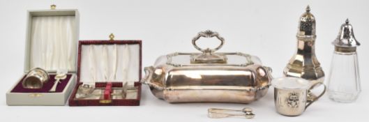 COLLECTION OF EARLY 20TH CENTURY SILVER PLATED ITEMS