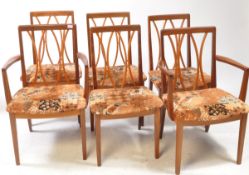 G PLAN FURNITURE - FRESCO RANGE - SET OF SIX TEAK DINING CHAIRS