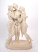 CONTEMPORARY CLASSICAL REVIVAL RESIN THREE GRACES SCULPTURE STUDY