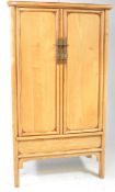LATE 20TH CENTURY CHINESE ELM STYLE WARDROBE