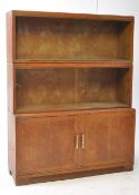 MINTY FURNITURE- VINTAGE 20TH CENTURY OAK LAWYER'S STACKING BOOKCASE