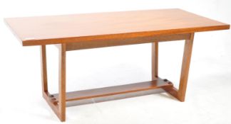 BRITISH MODERN DESIGN - MID CENTURY TEAK BESPOKE COFFEE TABLE