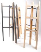 GROUP OF TEN MODERN FOLDING CLOTHES RACK / STANDS