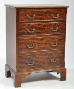 GEORGE III REVIVAL REPRODUCTION CHEST OF DRAWERS