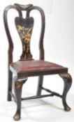19TH CENTURY QUEEN ANNE STYLE OCCASIONAL CHAIR