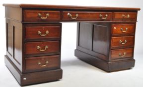 VINTAGE 20TH CENTURY GEORGE III REVIVAL OFFICE DESK