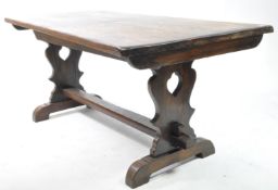EARLY 20TH CENTURY OAK REFECTORY TABLE